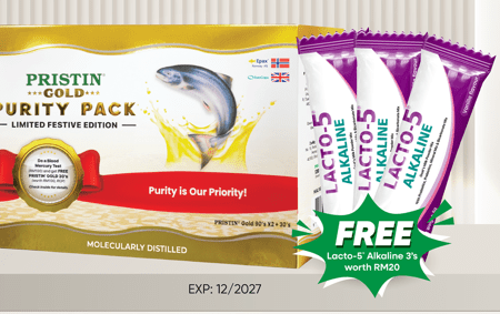 PRISTIN GOLD PURITY PACK  FREE LACTO ALKALINE 3s